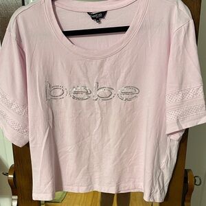 Dainty Bebe Light Pink Tee with Sparkling Silver Logo